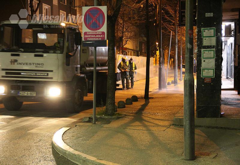 Dezinfekcijska akcija Šantićevom ulicom i Cernicom - Noćas počela dezinfekcija Mostara